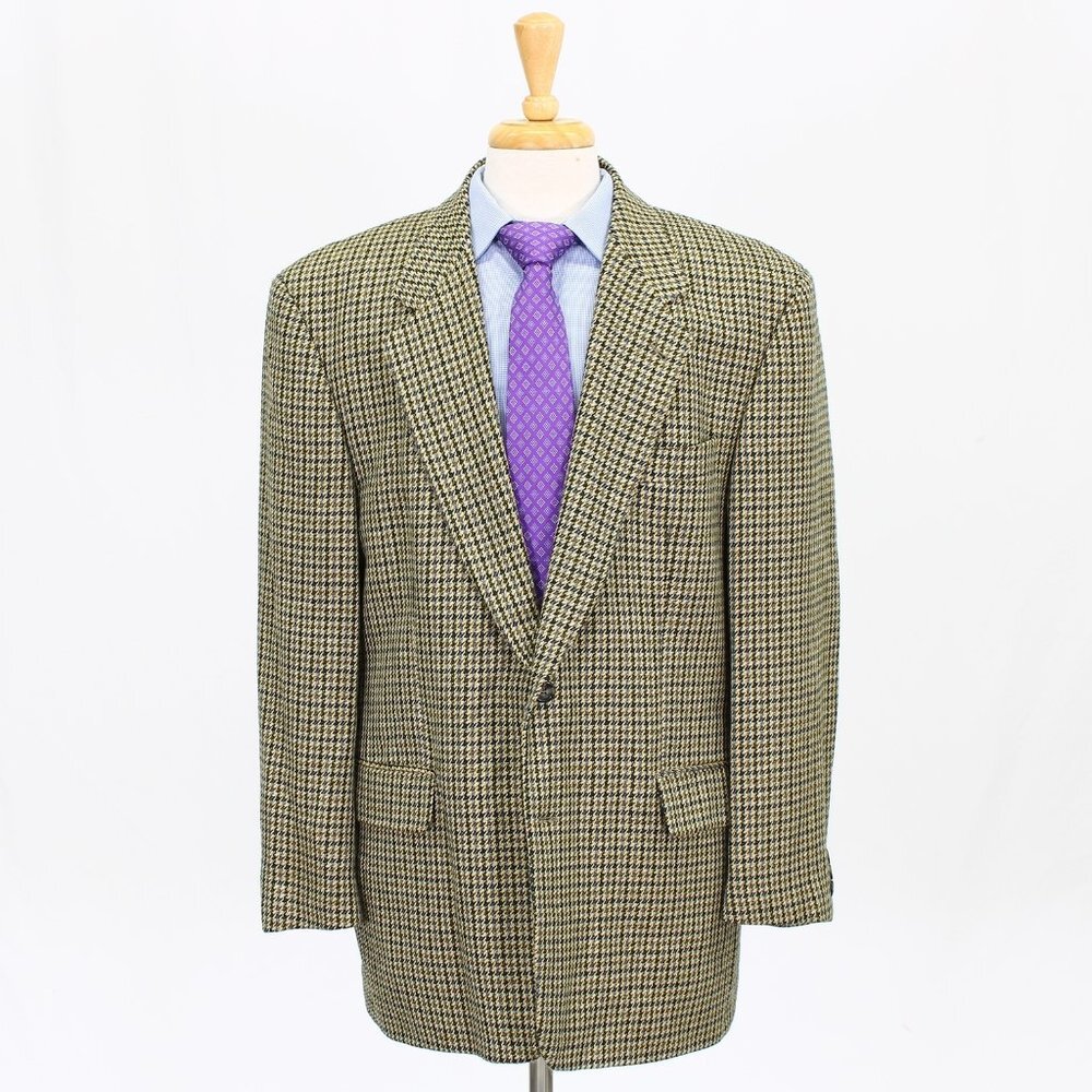 Hugo Boss 44R Beige HT 2-Button Sport Coat Blazer Jacket V419